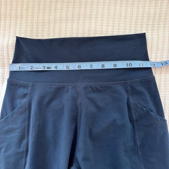 Alphalete Navy Women's High Waist Leggings Side Pockets 27" Inseam Size Small - Picture 9 of 10